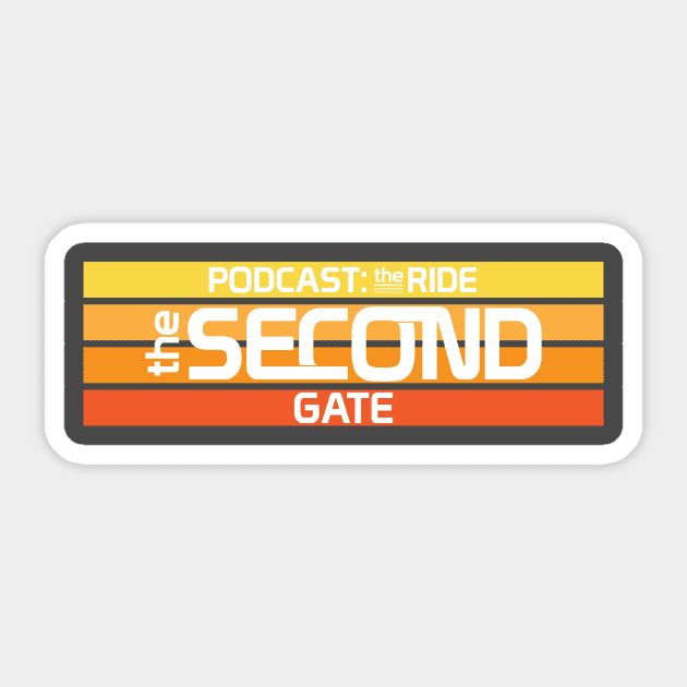 The Second Gate Bars Logo Sticker by Podcast: The Ride